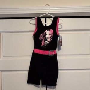 NWT Disney Black and Hot Pink Hannah Montana Tank Romper